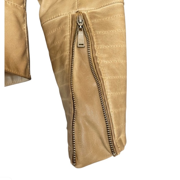 Faux Leather Motorcycle Style Jacket - Picture 5 of 6